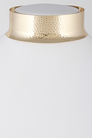 Shiny Flat Patterned Open Choker Set 6IBD